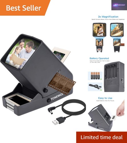 Portable 35mm slide film - slide, &